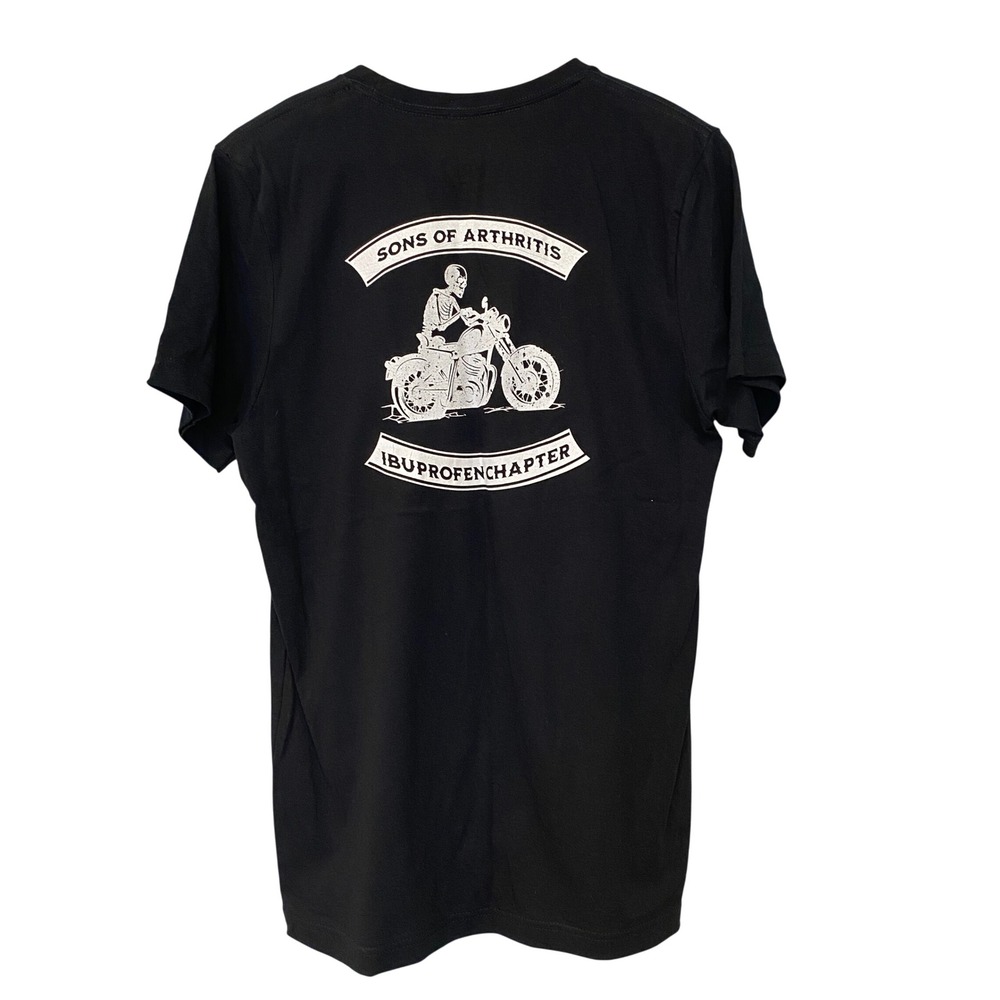 Sons of Arthritis Ibuprofen‎ Chapter Graphic T-Shirt Mens Medium Funny Biker